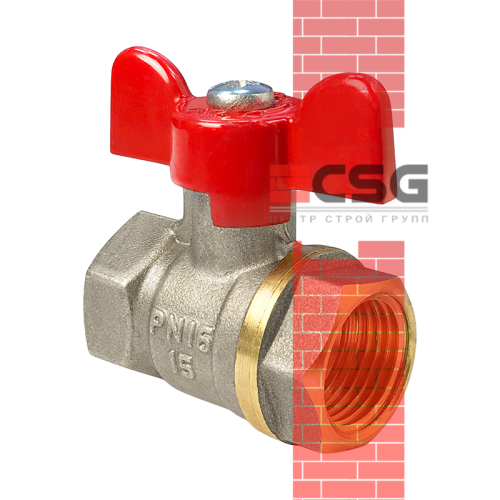 Кран шаровой латунь Практик 120 Ду20 Ру16 ВР рычаг ГАЛЛОП 0103269 арт.1213349CDEK